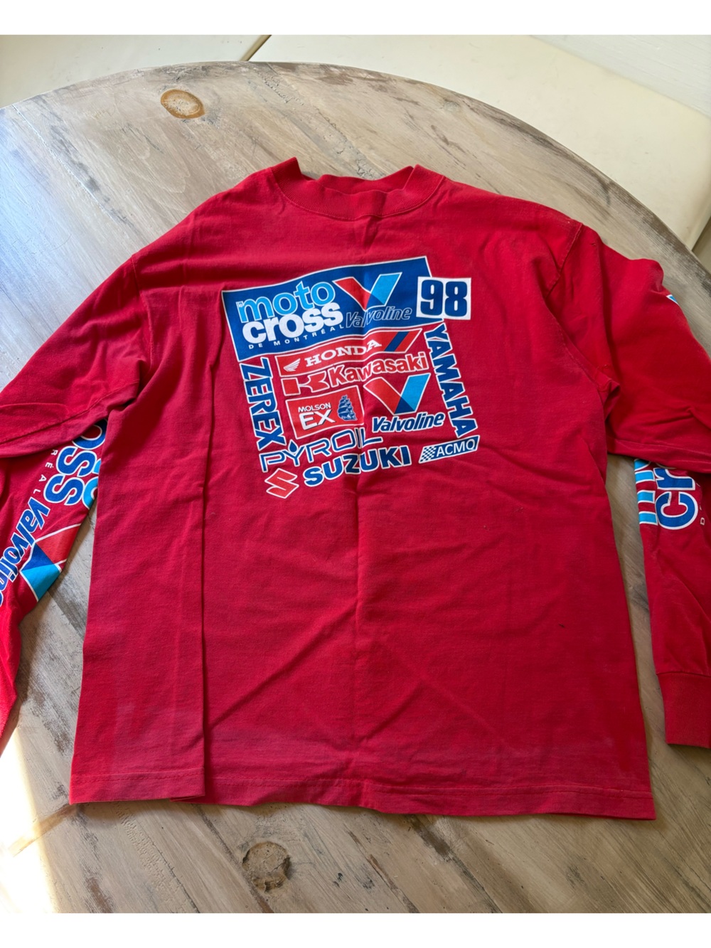 Fruit of the Loom vintage faded red tee